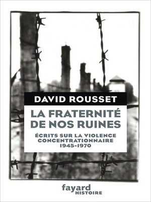 cover image of La Fraternité de nos ruines